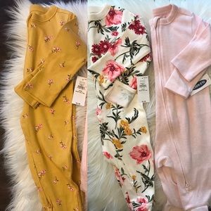 NWT 3-6 Months Footies, Old Navy